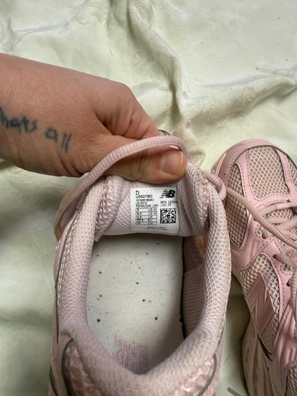 New Balance chalk Pink 530 Sneakers - Picture 4 of 5